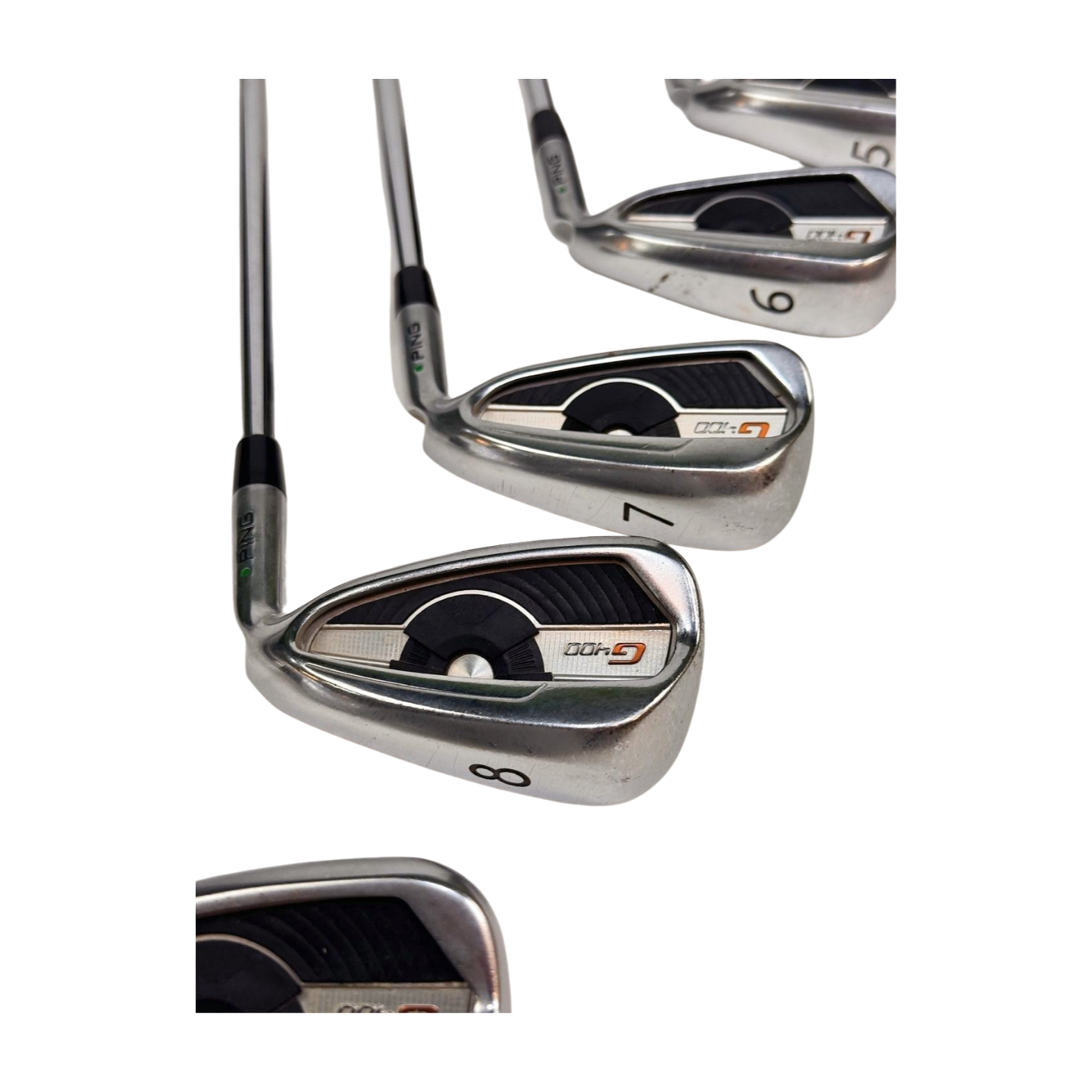 PING G400 IRON SET GREEN DOT 4-PW R FLEX RH