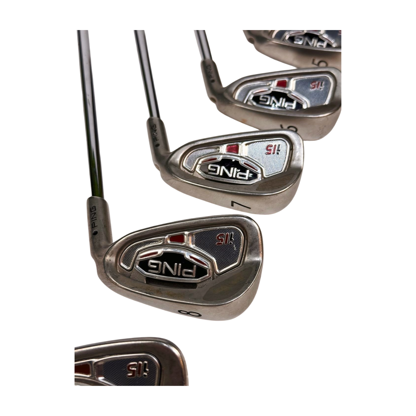 PING I15 IRON SET 3-PW BLACK DOT STIFF FLEX RH