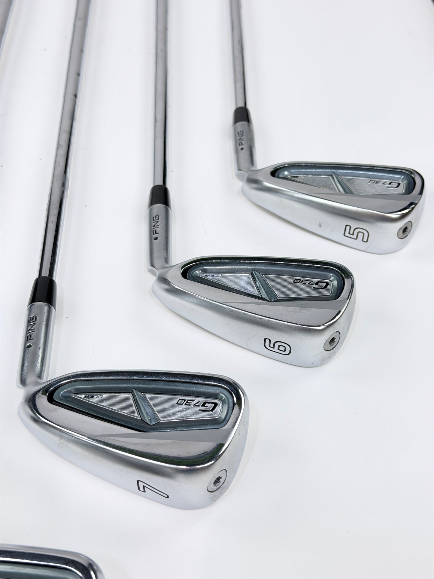PING G730 BLACK DOT IRON SET 5-PW UW R FLEX RH