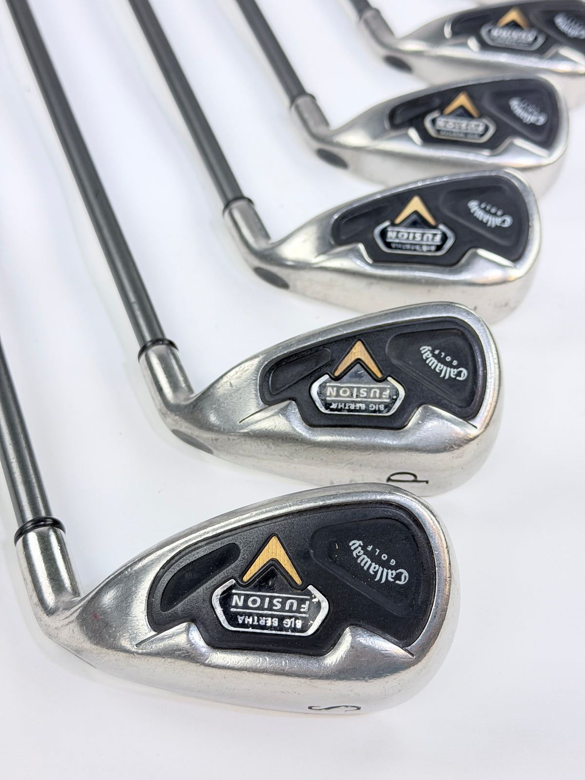 CALLAWAY BIG BERTHA FUSION IRON SET 4-PW SW LIGHT FLEX RH -.5”