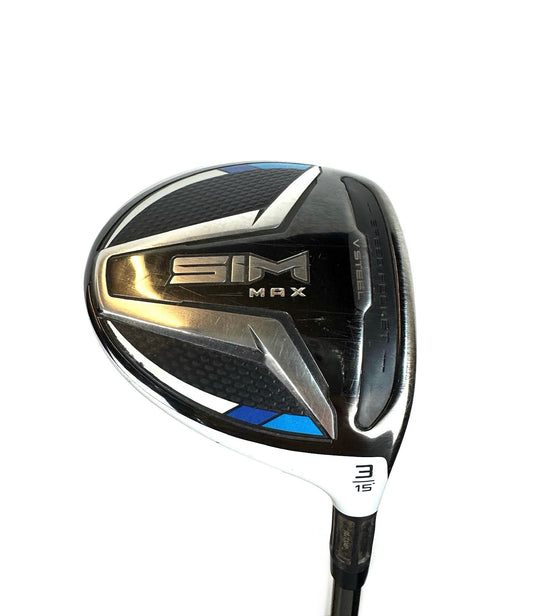 TAYLORMADE SIM MAX 3 WOOD 15° R FLEX RH 41.25”