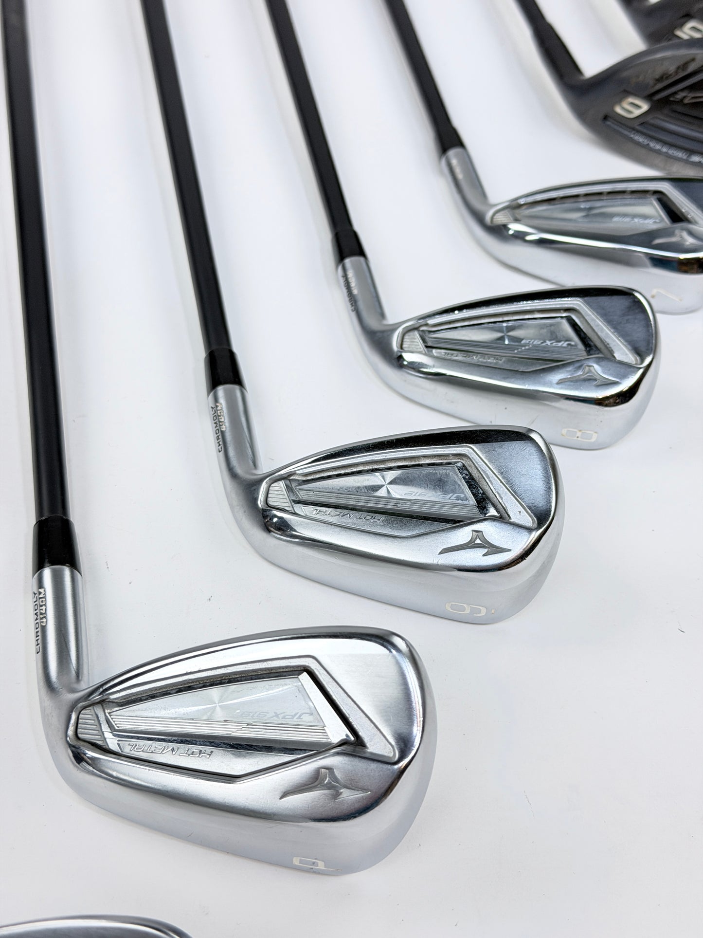 MIZUNO JPX 919 HOT METAL IRON SET 5-PW AW SW SENIOR FLEX RH +.25”