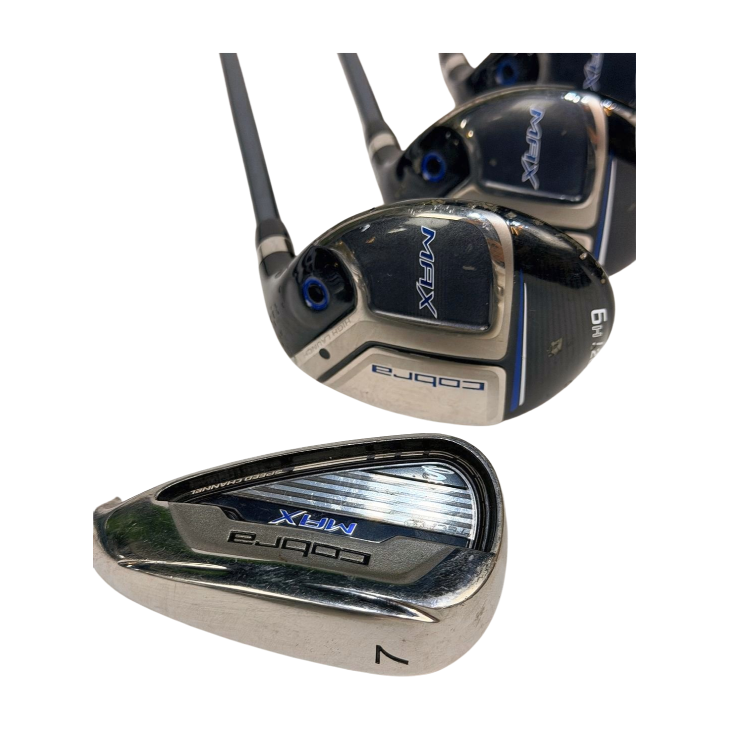 COBRA MAX HYBRID IRON COMBO SET 4 PW GW R FLEX RIGHT HAND