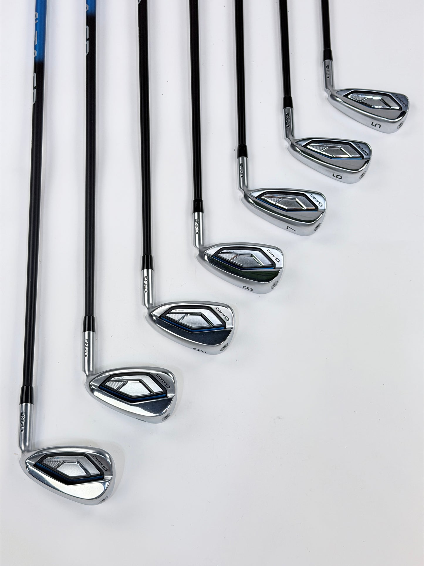 PING G440 BLACK DOT IRON SET 5-PW UW R FLEX RH +.25”