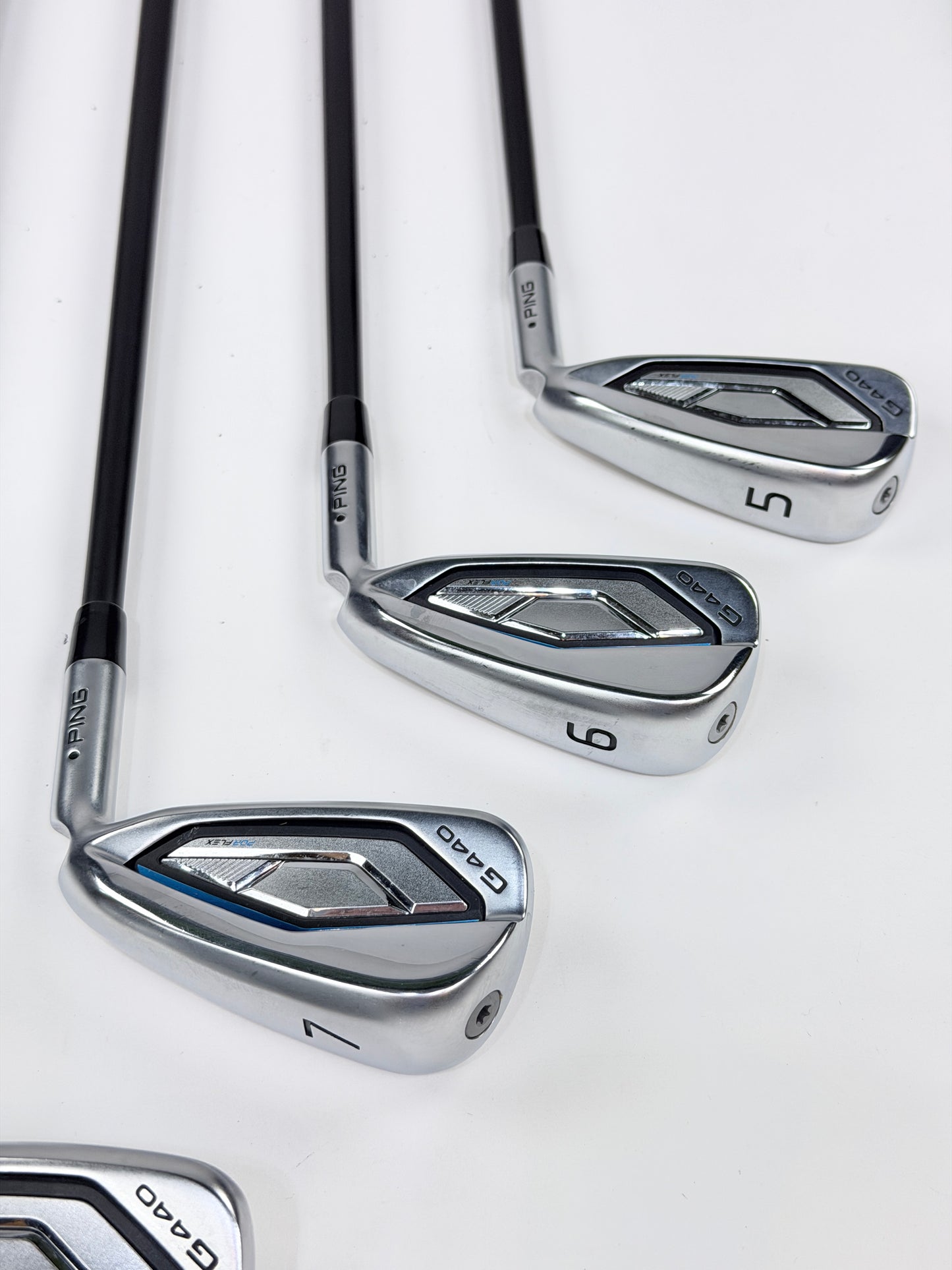PING G440 BLACK DOT IRON SET 5-PW UW R FLEX RH +.25”