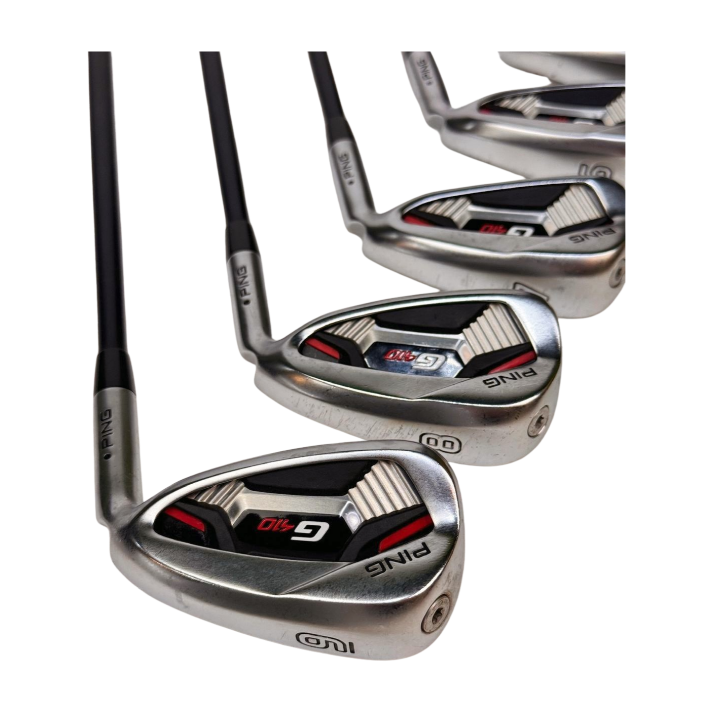 PING G410 IRON SET BLACK DOT 5-PW UW SW R FLEX RH
