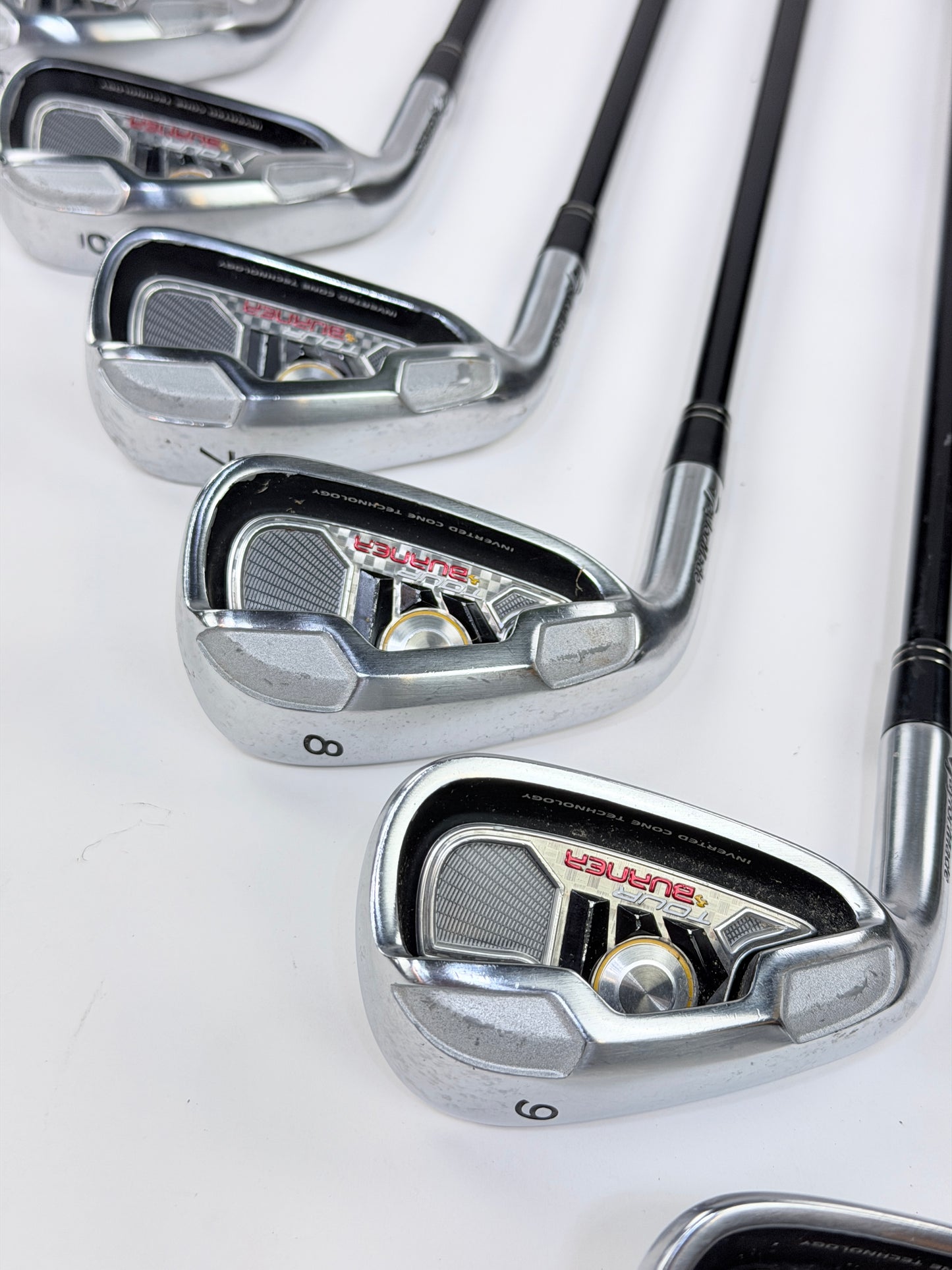 TAYLORMADE TOUR BURNER IRON SET 4-PW AW R FLEX LH +.25”