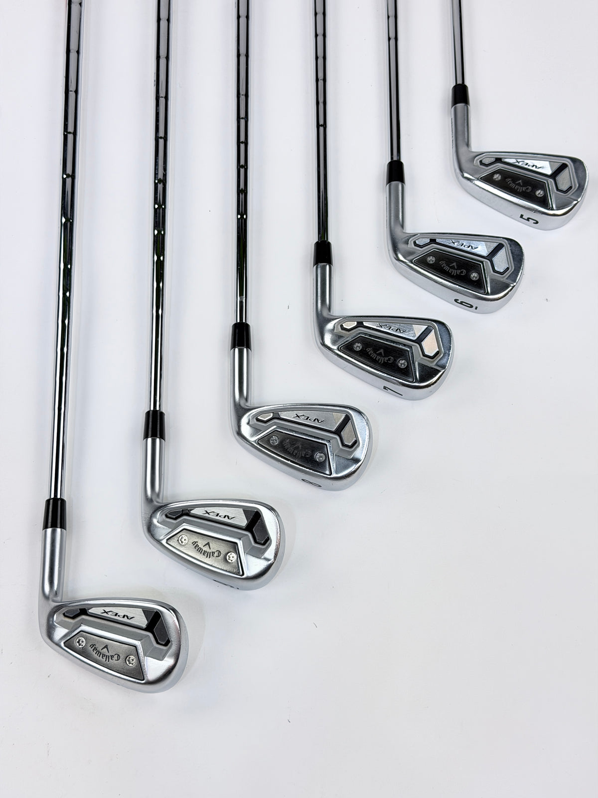 CALLAWAY APEX TCB IRON SET 5-PW S FLEX RH -.25”
