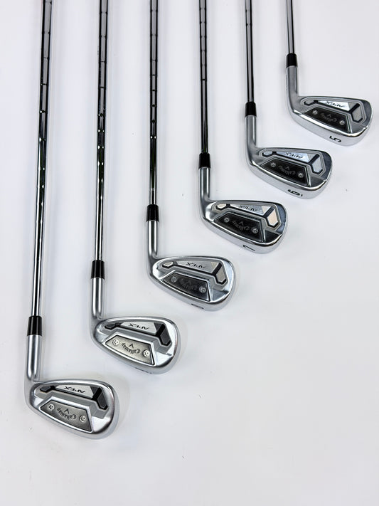 CALLAWAY APEX TCB IRON SET 5-PW S FLEX RH -.25”