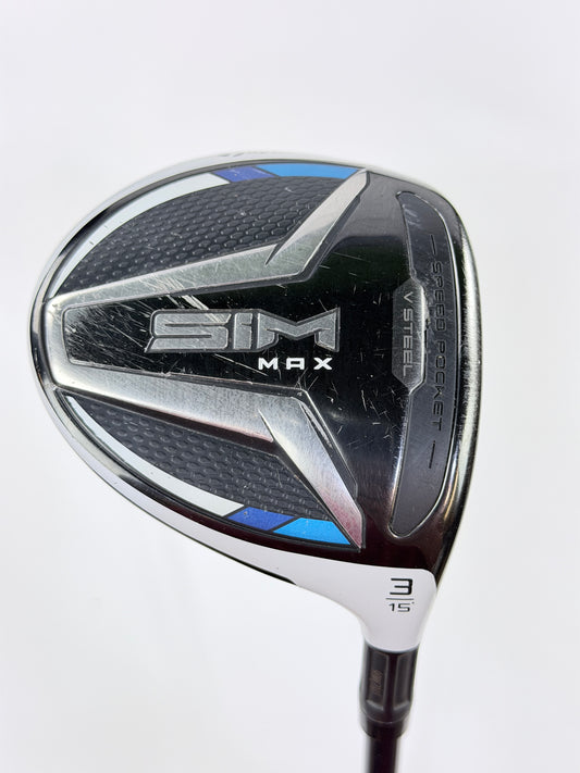TAYLORMADE SIM MAX 3 WOOD 15° S FLEX RH 43”