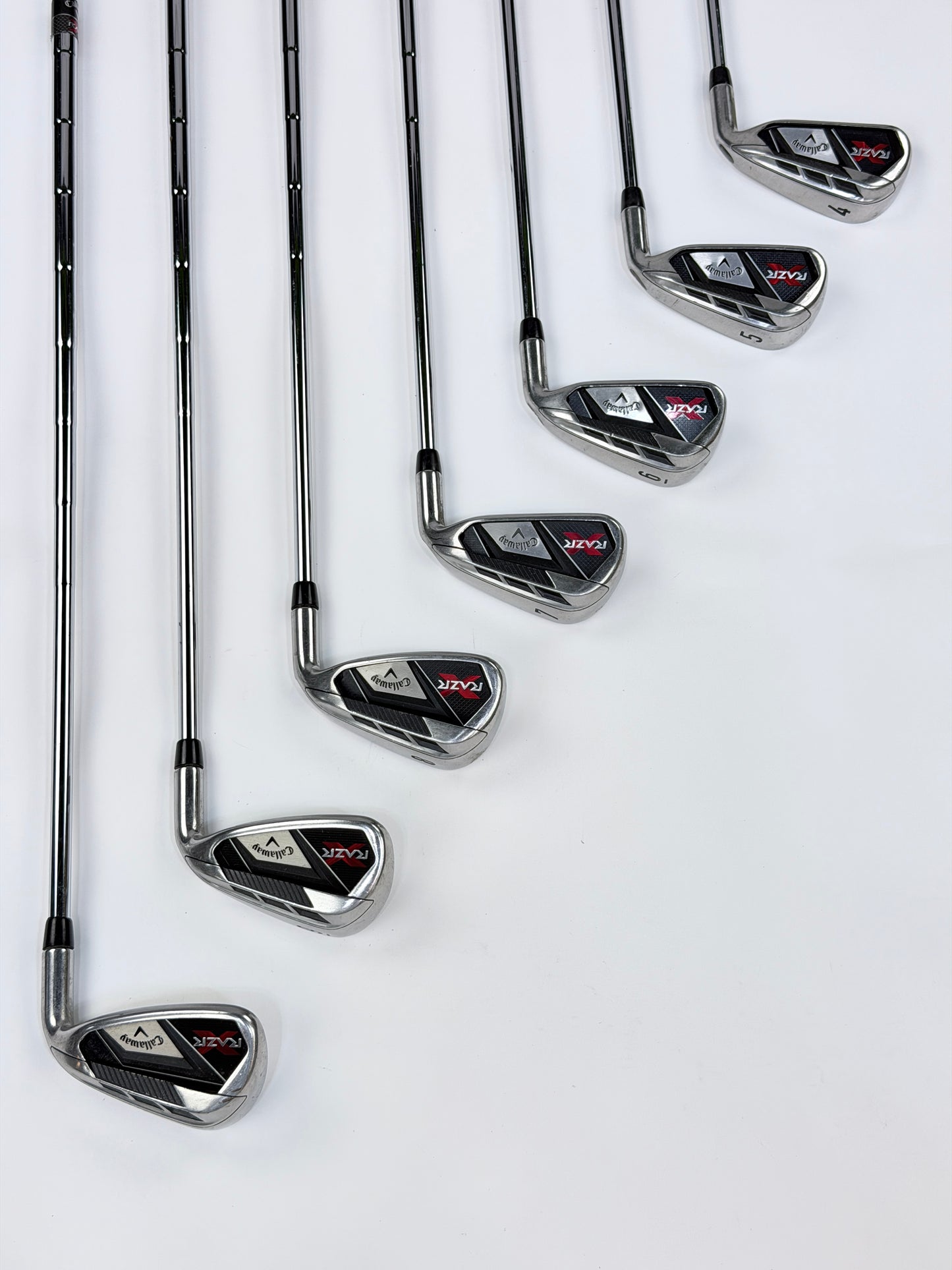 CALLAWAY RAZR X IRON SET 4-PW R FLEX RH -.25”