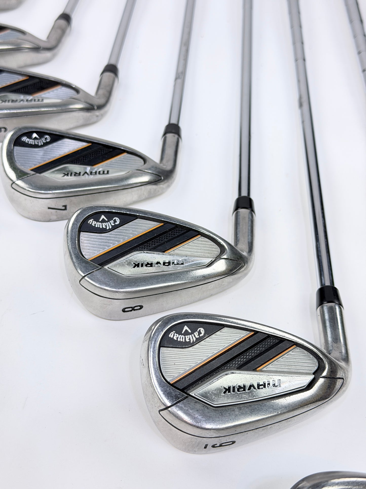 CALLAWAY MAVRIK IRON SET 4-9 AW SW R FLEX LH