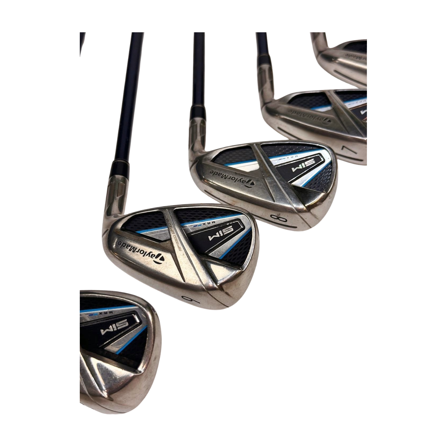 TAYLORMADE SIM MAX IRON SET 5-PW AW SW LW R FLEX RH