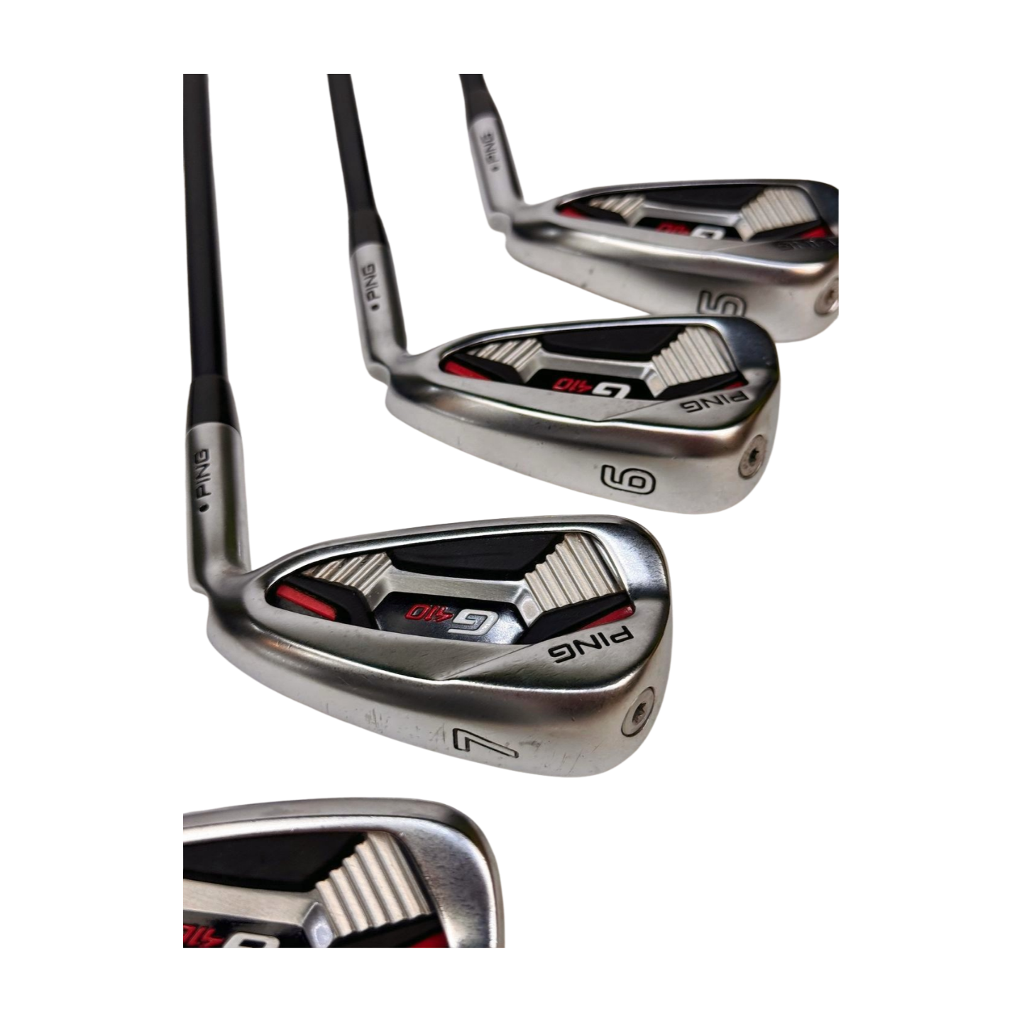 PING G410 IRON SET BLACK DOT 5-PW UW SW R FLEX RH
