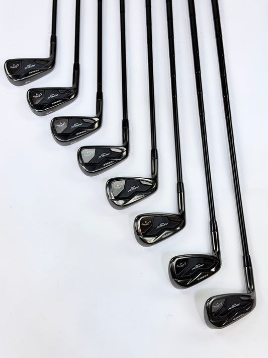 CALLAWAY APEX PRO 2019 BLACK IRON SET 4-PW AW S FLEX LH