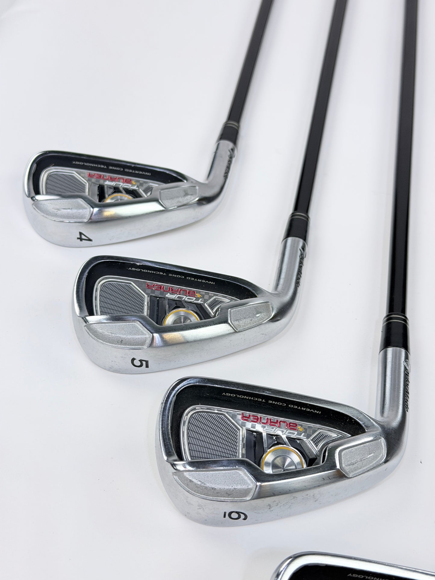 TAYLORMADE TOUR BURNER IRON SET 4-PW AW R FLEX LH +.25”
