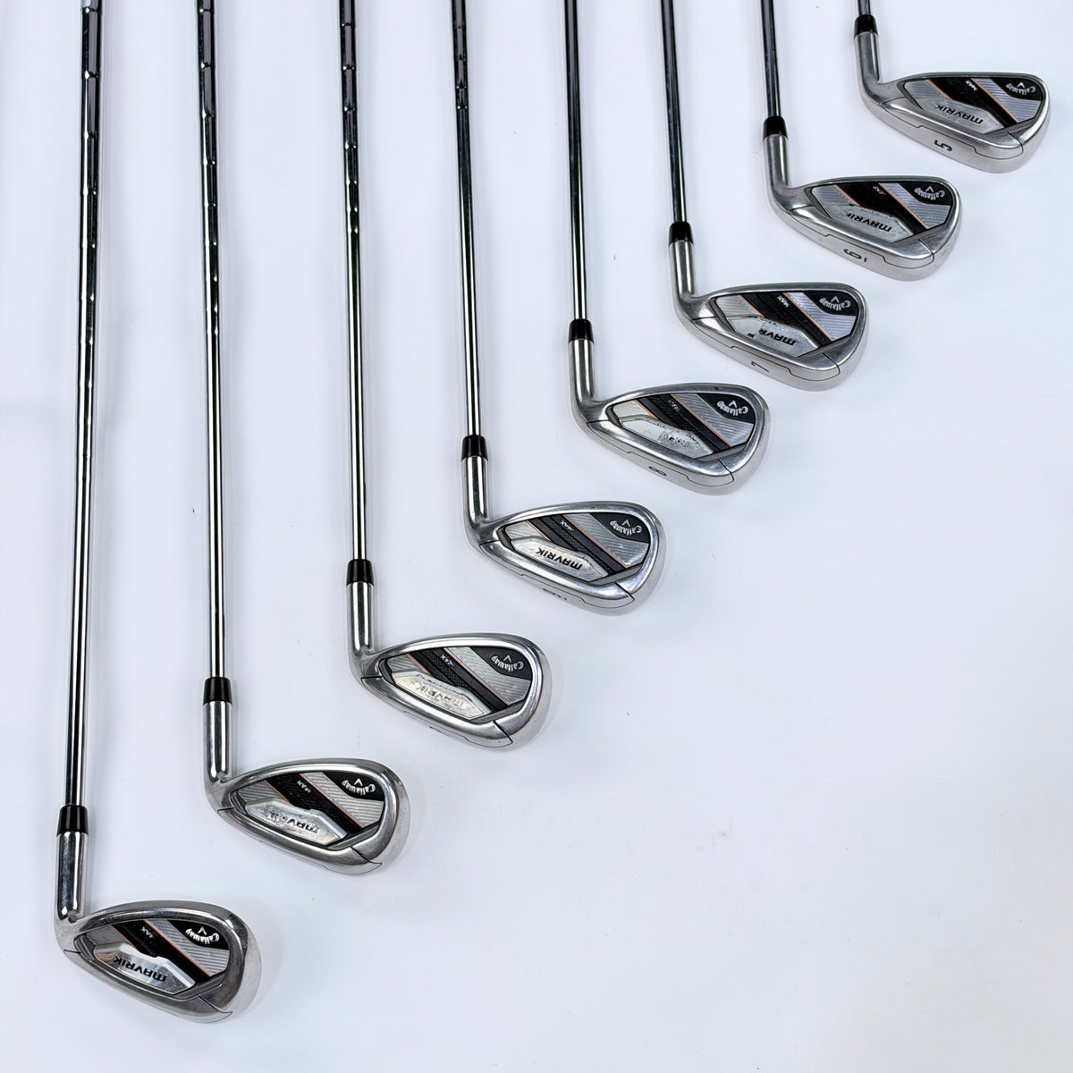 CALLAWAY MAVRIK MAX IRON SET 5-PW AW SW R FLEX RH