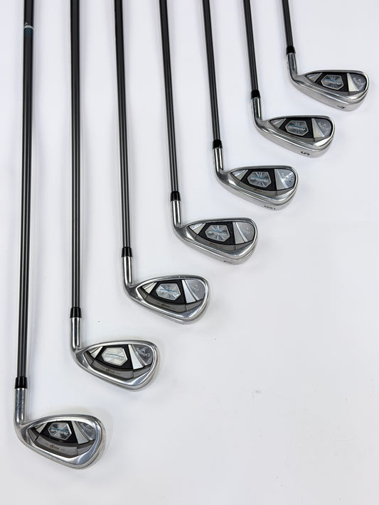 CALLAWAY ROGUE X CF18 IRON SET 4-PW SENIOR FLEX RH