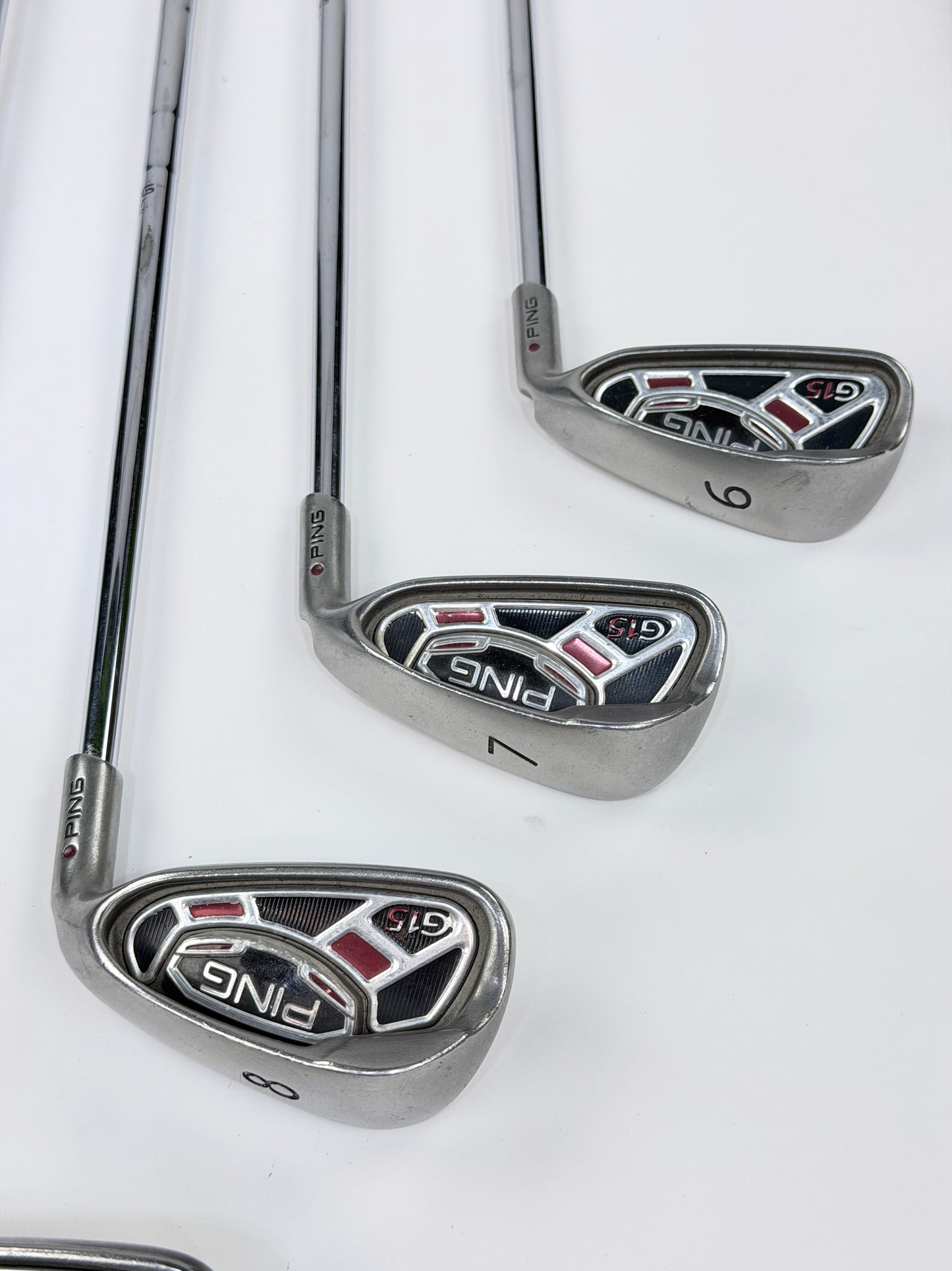 PING G15 IRON SET RED DOT 6-PW UW SW S FLEX RH
