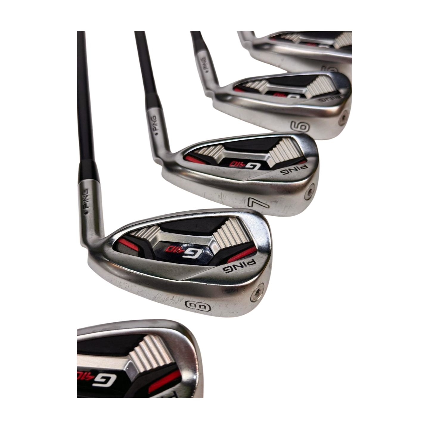 PING G410 IRON SET BLACK DOT 5-PW UW SW R FLEX RH
