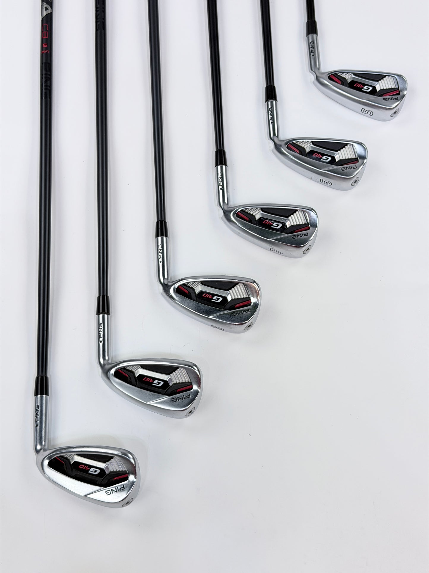 PING G410 BLACK DOT IRON SET 5-PW S FLEX RH