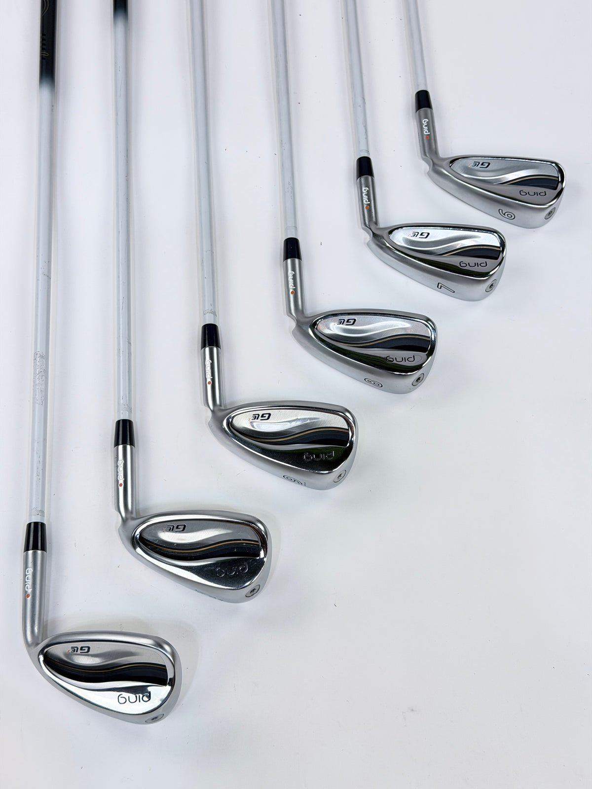 PING GLE 3 ORANGE DOT IRON SET 6-PW SW LADIES FLEX RH