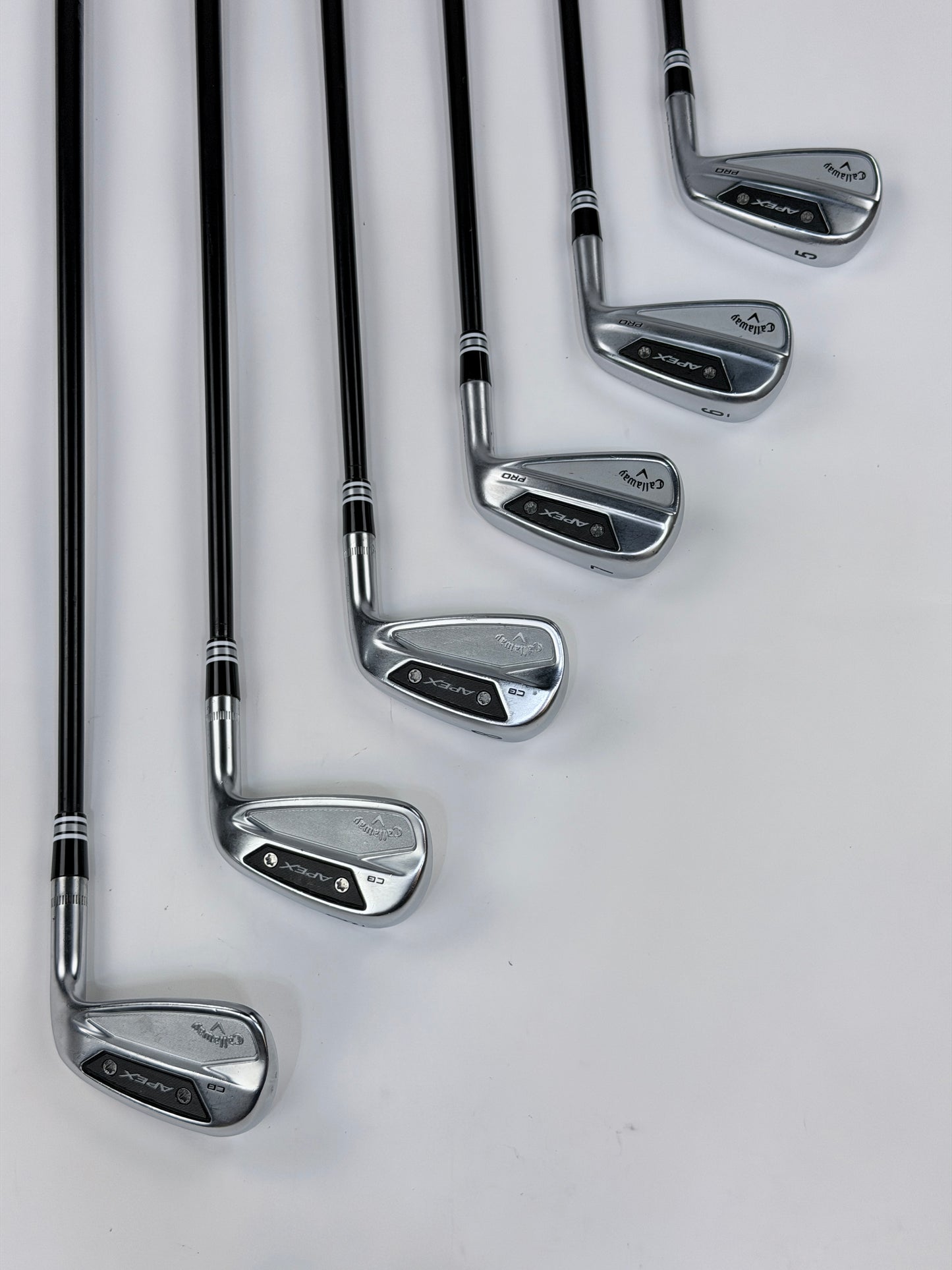 CALLAWAY APEX PRO/CB COMBO IRON SET 5-PW S FLEX RH