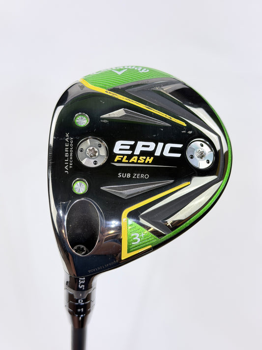 CALLAWAY EPIC FLASH SUB ZERO 3+ WOOD S FLEX LH 42.5”