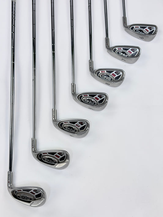 PING G15 IRON SET RED DOT 6-PW UW SW S FLEX RH