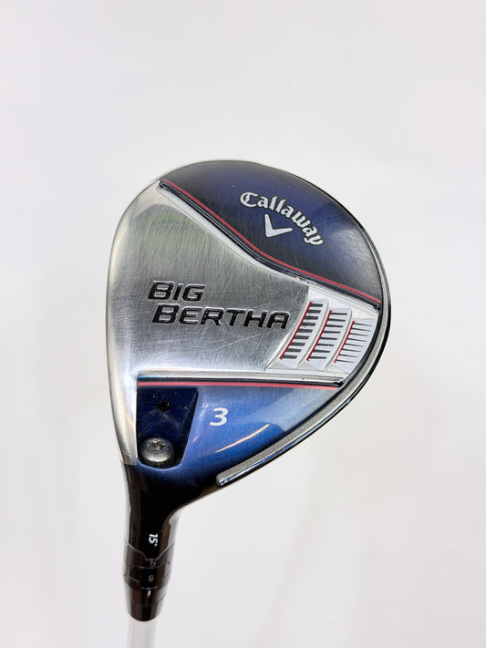CALLAWAY BIG BERTHA 3 WOOD 15° S FLEX LH 42.75”