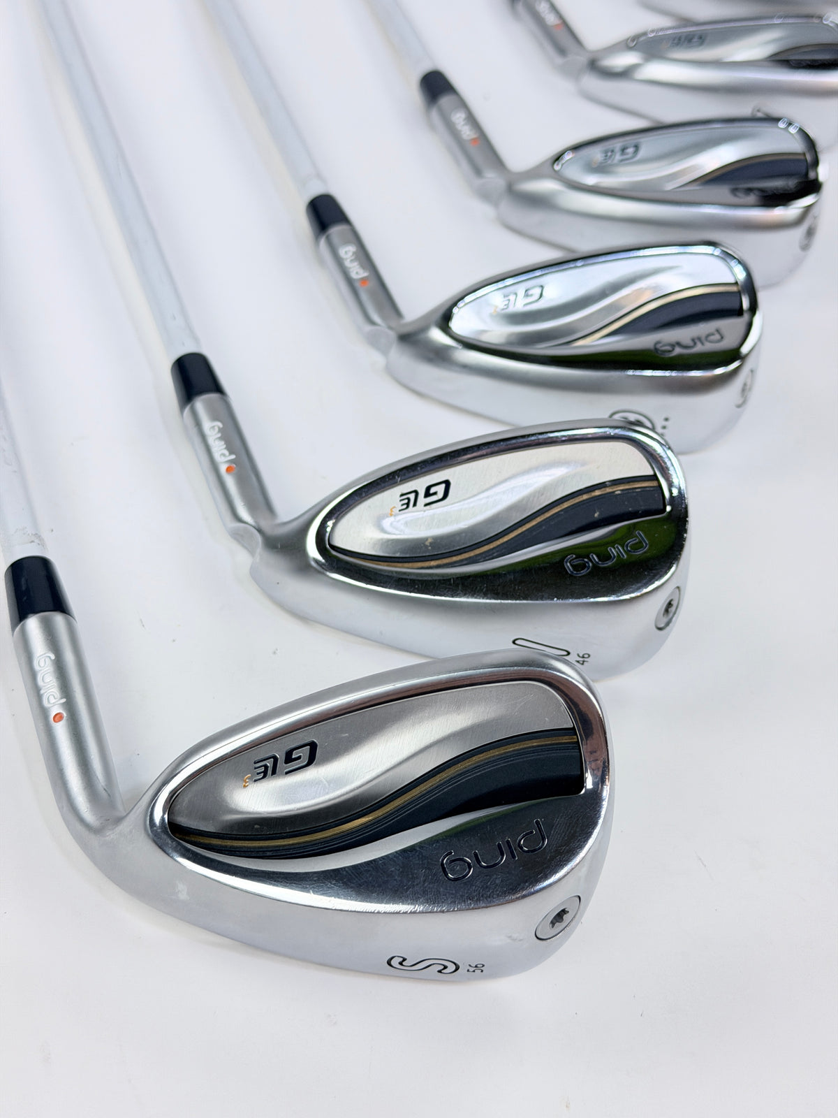 PING GLE 3 ORANGE DOT IRON SET 6-PW SW LADIES FLEX RH
