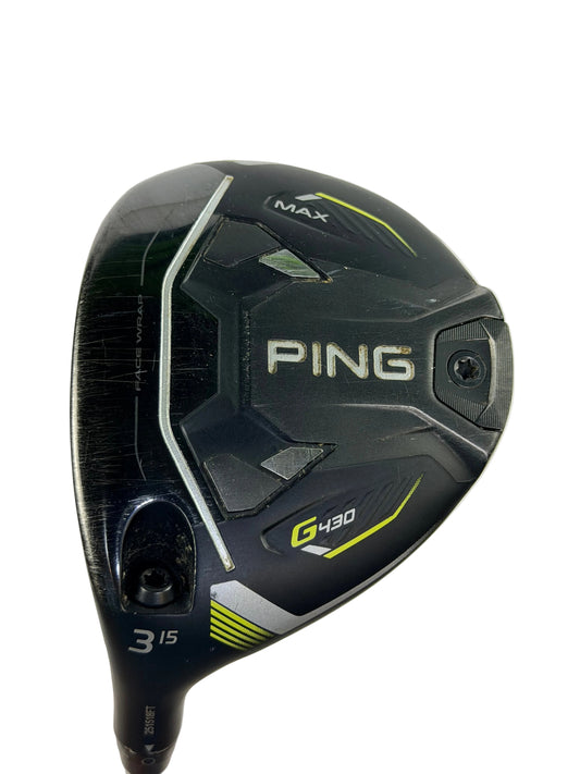 PING G430 MAX 3 WOOD 15° R FLEX LH 42.5”