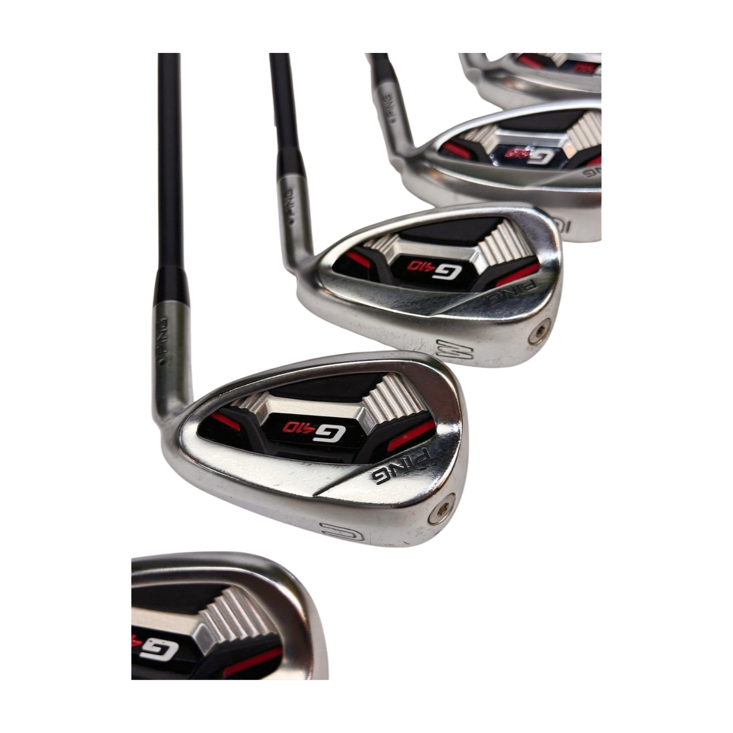 PING G410 IRON SET BLACK DOT 5-PW UW SW R FLEX RH