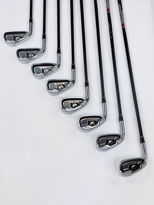TAYLORMADE TOUR BURNER IRON SET 4-PW AW R FLEX LH +.25”