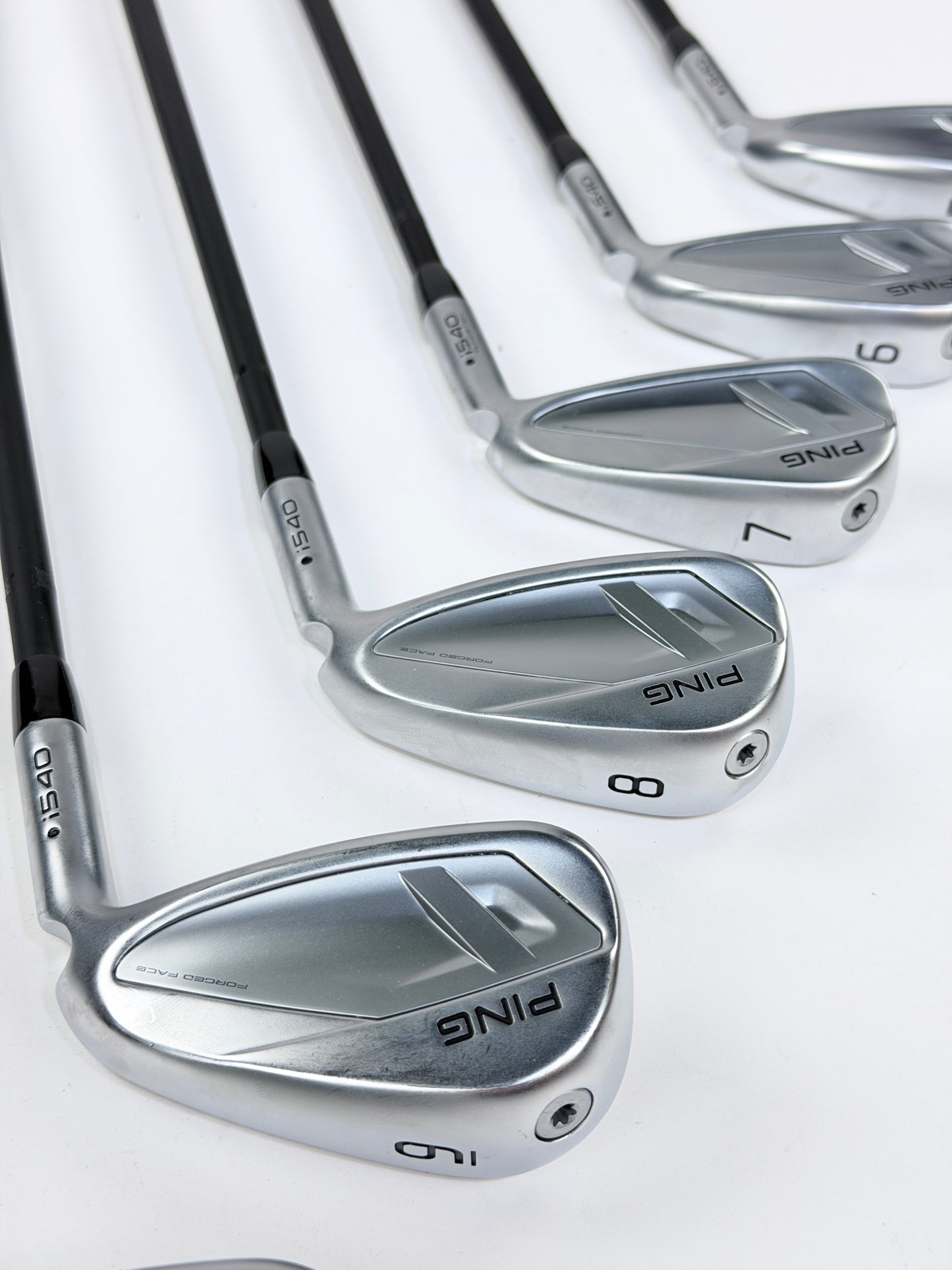 PING I540 BLACK DOT IRON SET 5-PW UW SENIOR FLEX RH