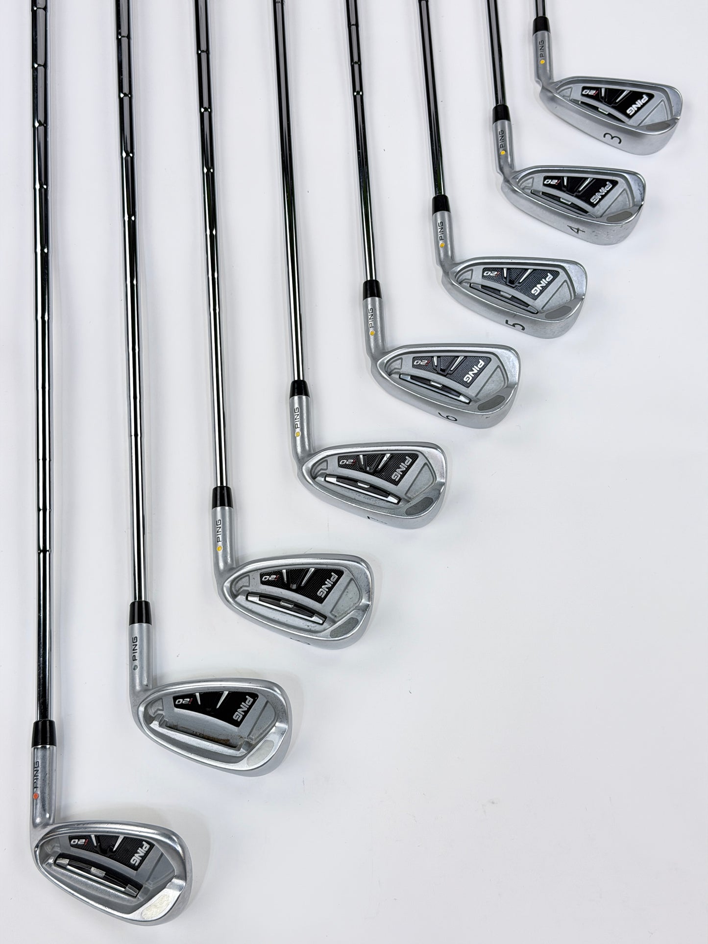 PING I20 IRON SET YELLOW DOT 3-PW S FLEX RH