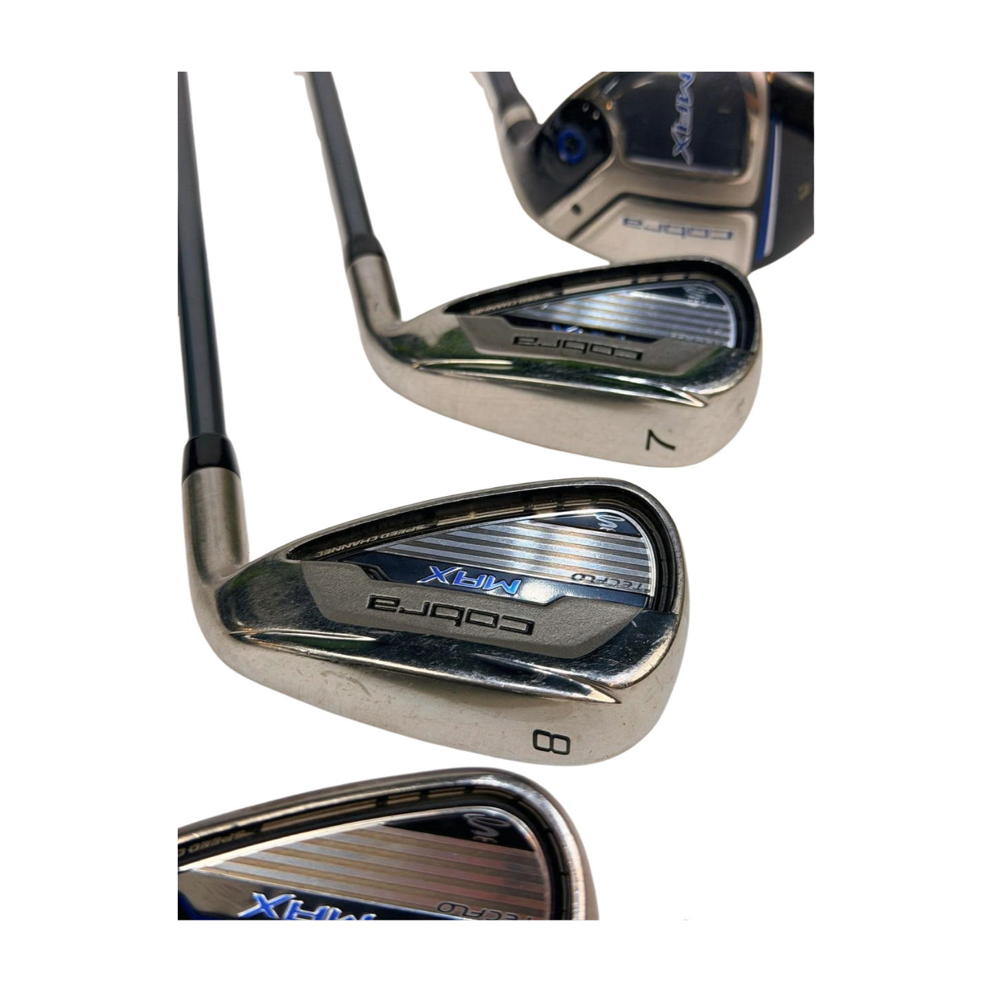COBRA MAX HYBRID IRON COMBO SET 4 PW GW R FLEX RIGHT HAND