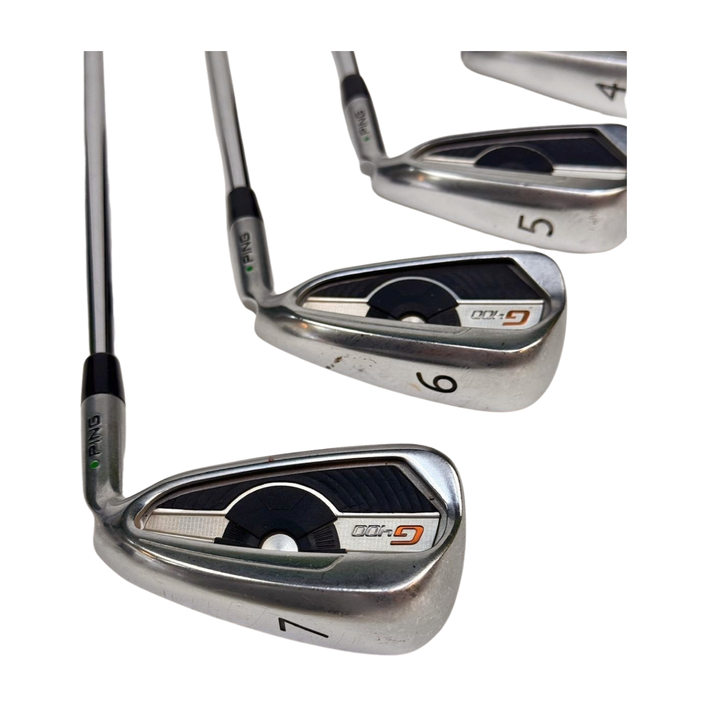 PING G400 IRON SET GREEN DOT 4-PW R FLEX RH
