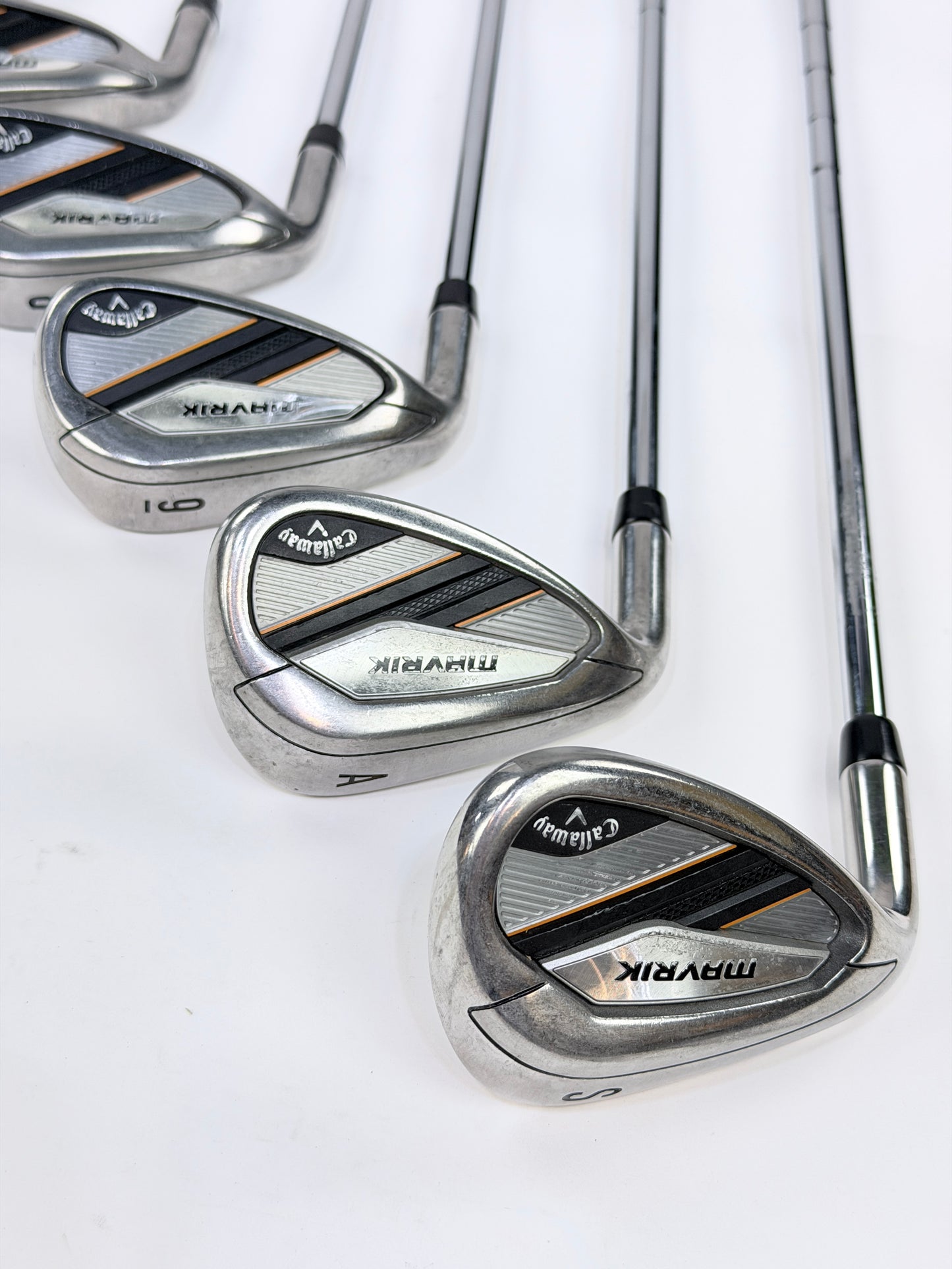 CALLAWAY MAVRIK IRON SET 4-9 AW SW R FLEX LH