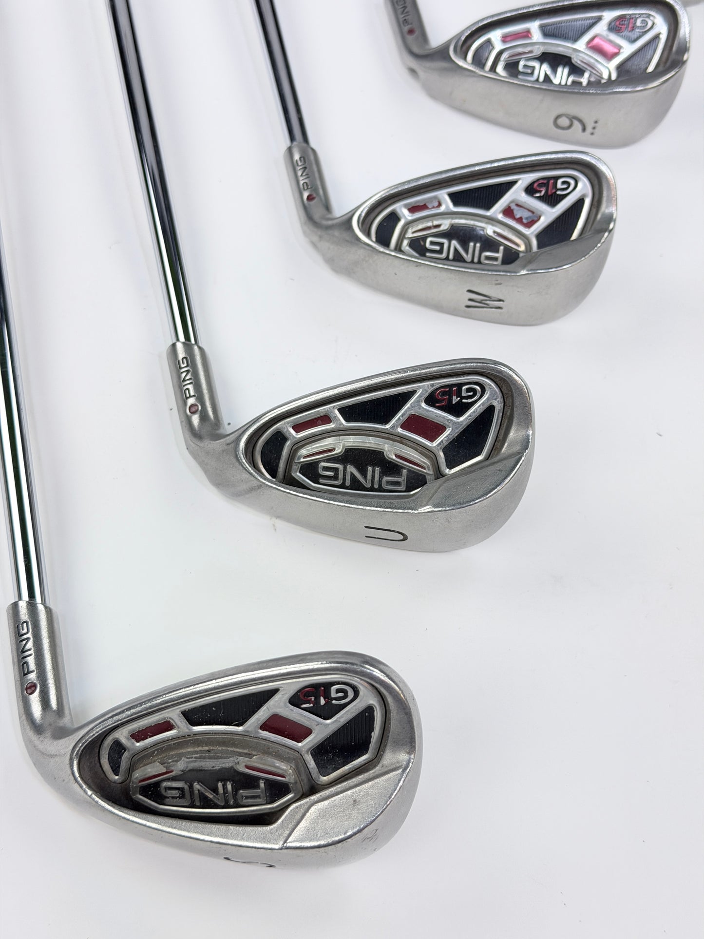 PING G15 IRON SET RED DOT 6-PW UW SW S FLEX RH