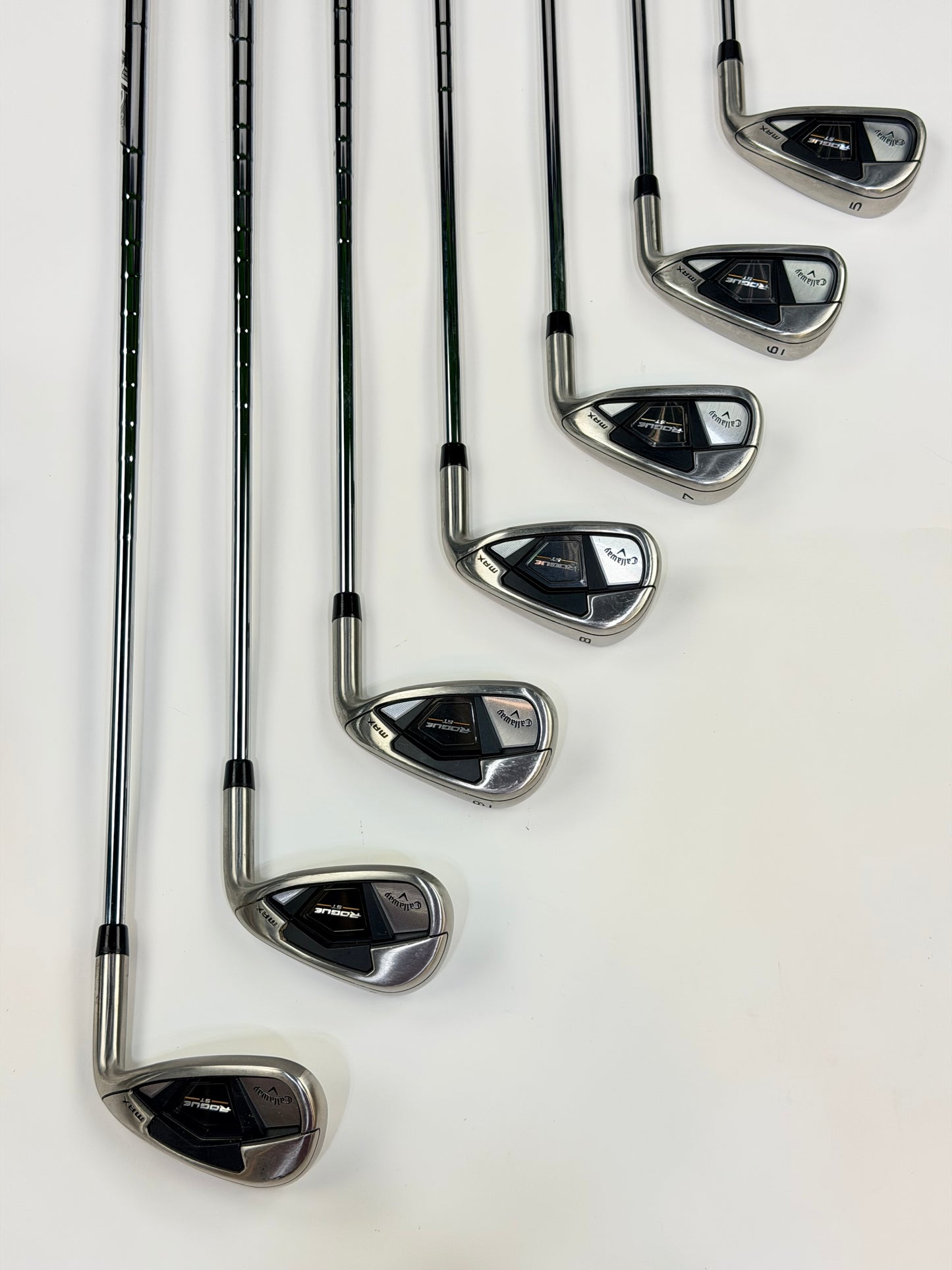 CALLAWAY ROGUE ST MAX IRON SET 5-PW AW S FLEX RH