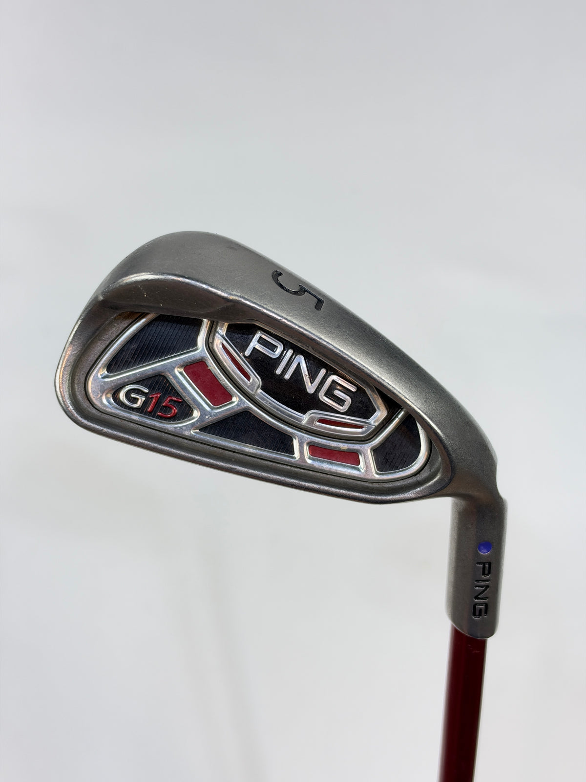 PING G15 PURPLE DOT 5 IRON R FLEX RH 38”