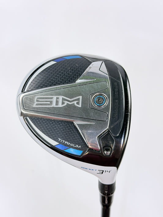 TAYLORMADE SIM TITANIUM ROCKET 3 WOOD 14° X FLEX RH 42.5”